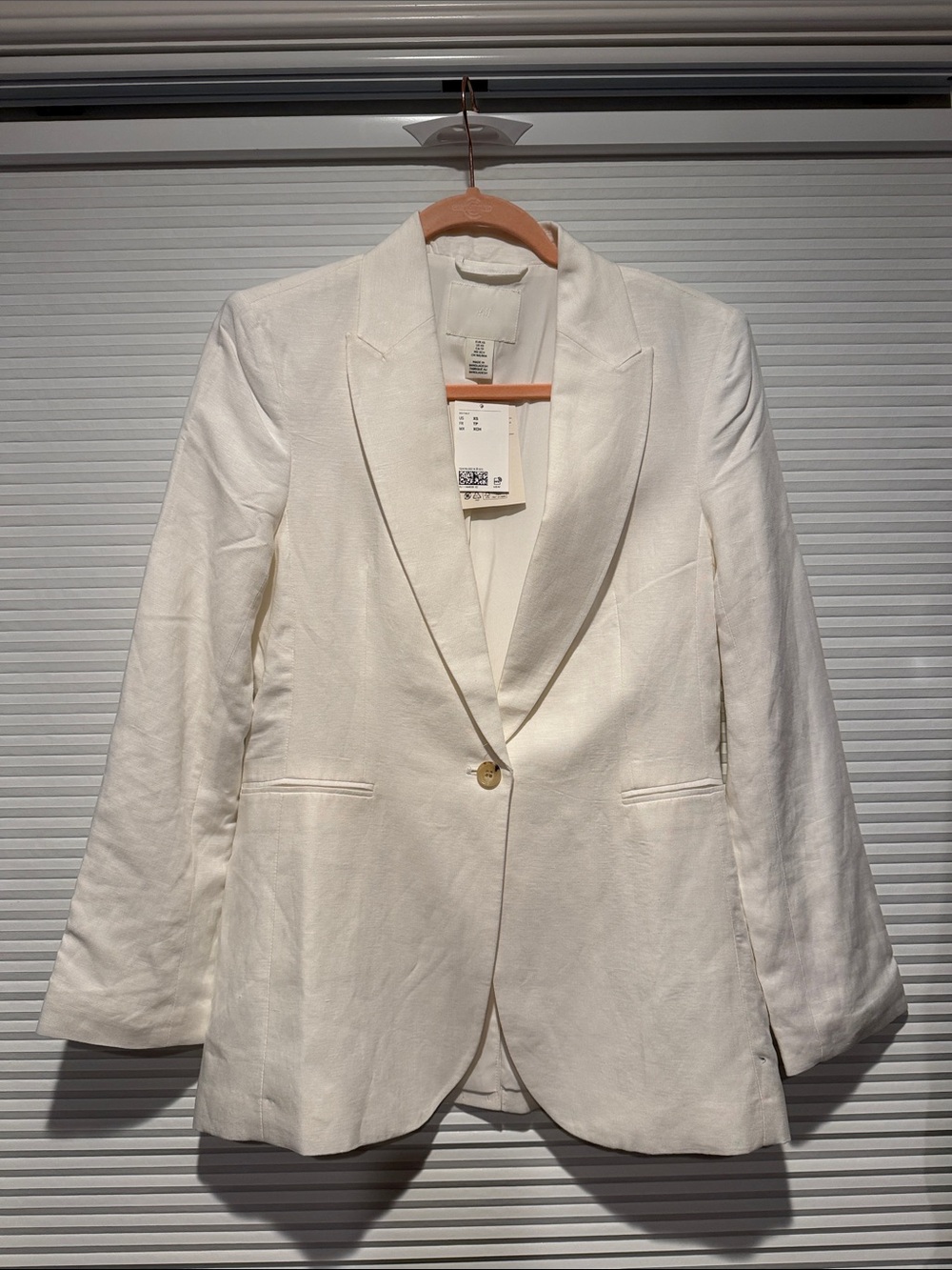 H&M blazer cream XS
